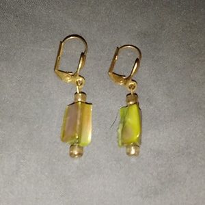 Stone hanging earrings in bag